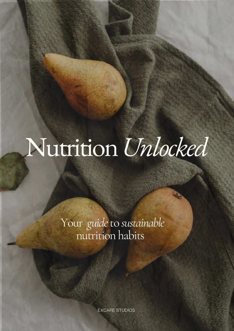 Nutrition Unlocked, the Excape Studios nutrition guide