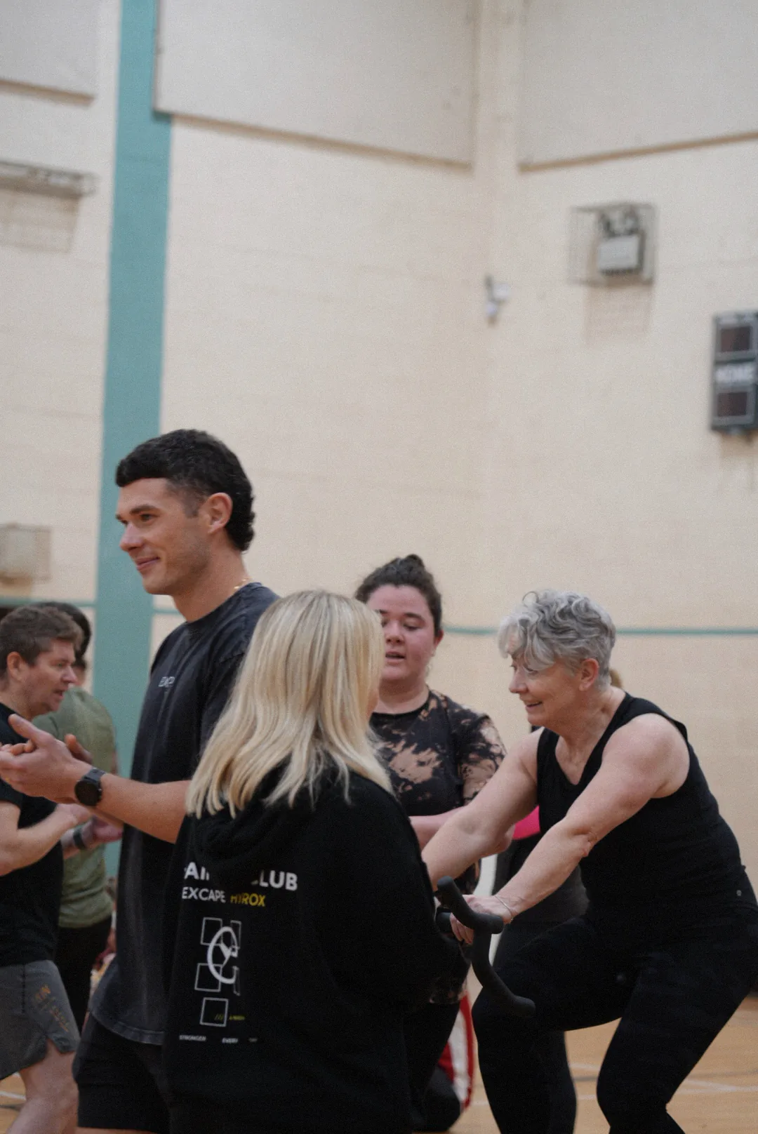 A mixed-age Excape group session